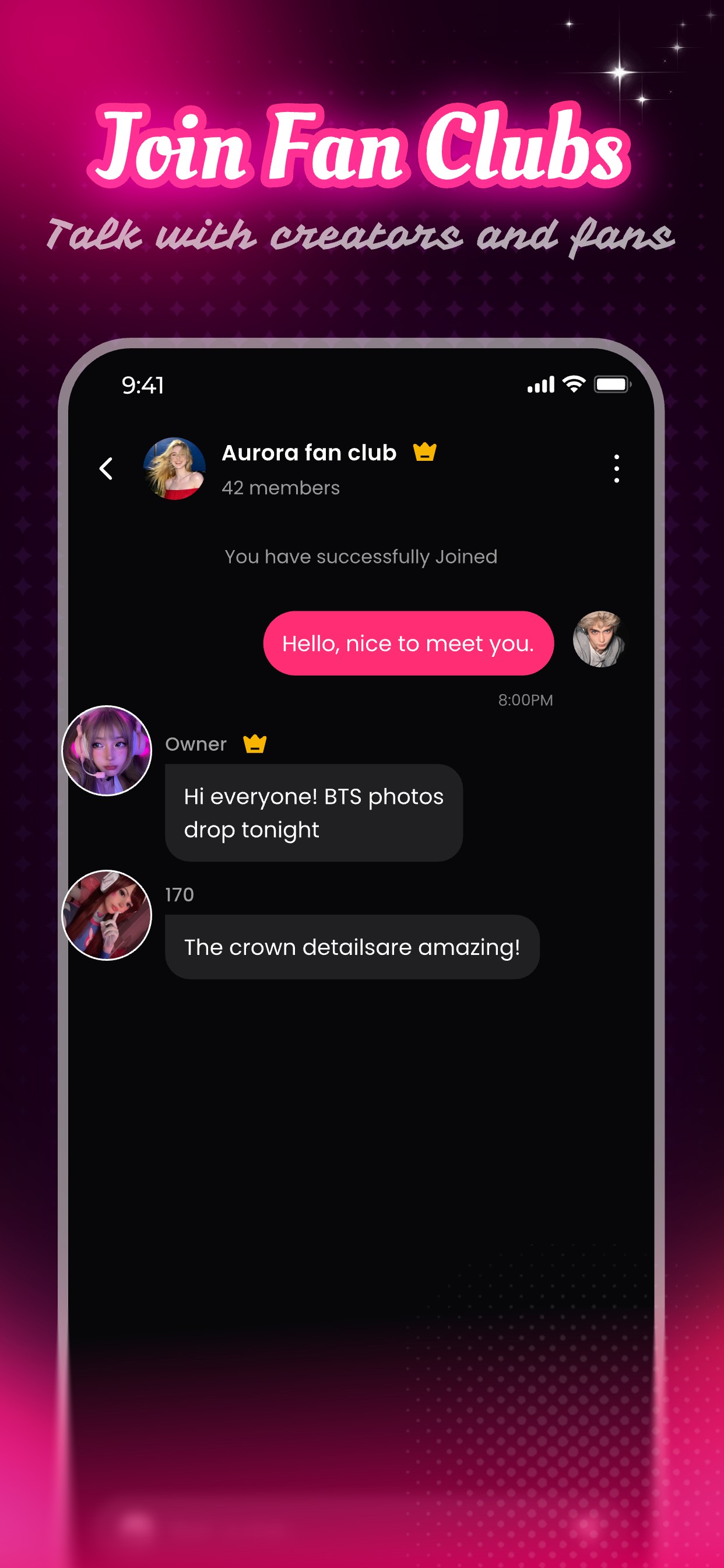 Nova fan club chat